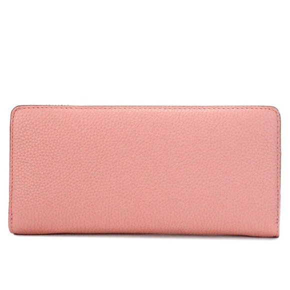 New Michael Kors Jet Set Large Travel Continental wallet Leather Primrose - Picture 3 of 3